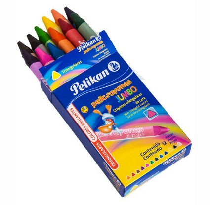 011-312-112 PELIKAN                                                      | CRAYONES JUMBO POR 12 COLORES                                                                                                                                                                                                                   