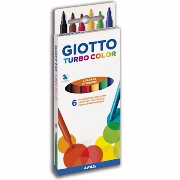 040000ES GIOTTO                                                       | MARCADOR TURBO COLOR POR 6 UNIDADES                                                                                                                                                                                                             