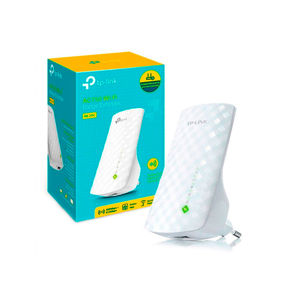 0410314 TP-LINK                                                      | EXTENSOR DE RANGO WIFI AC750 RE200 DUAL BAND UNIVERSAL                                                                                                                                                                                          