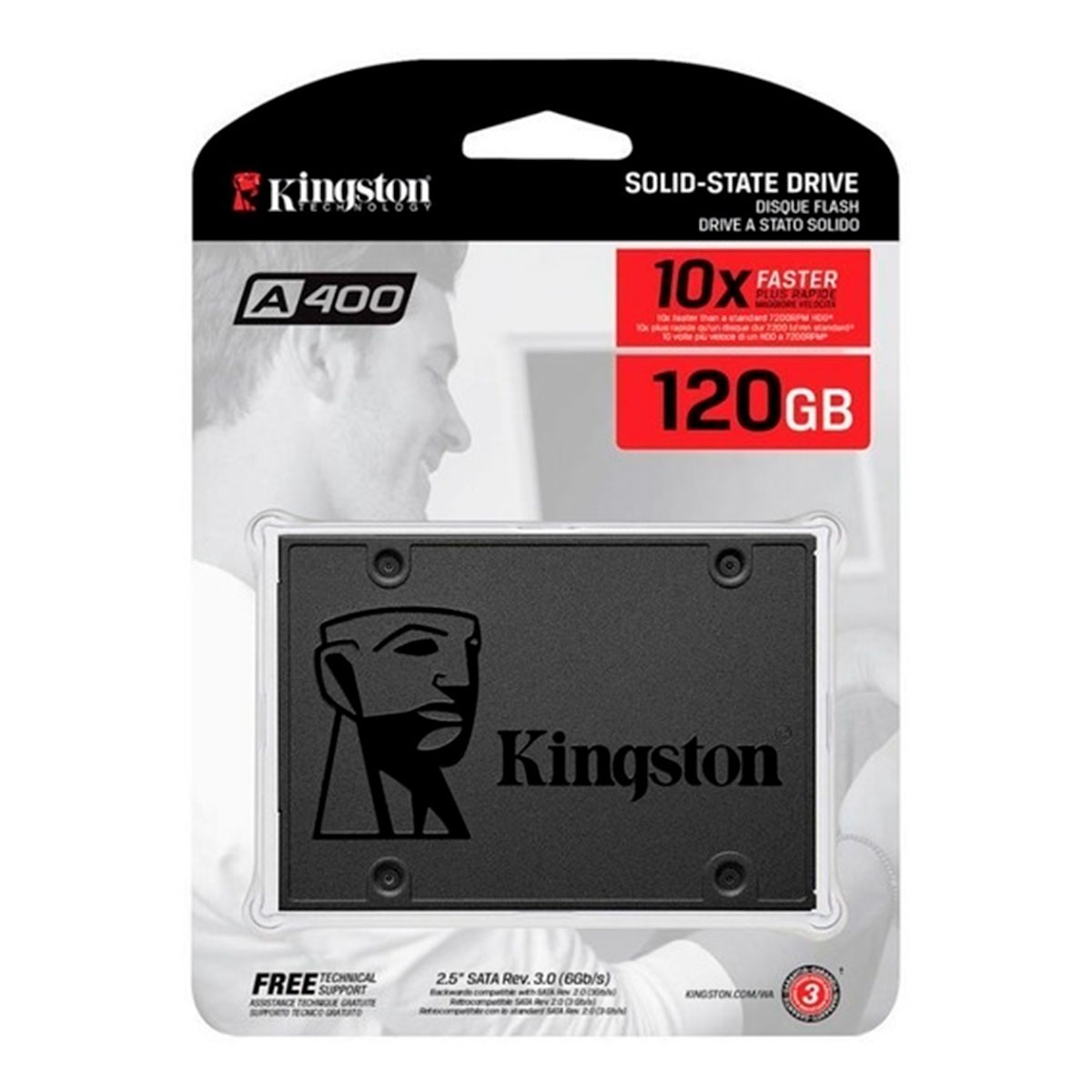 0410956 KINGSTON                                                     | DISCO SSD A400 120 GB SATA INTERNO 7 MM (1196)                                                                                                                                                                                                  