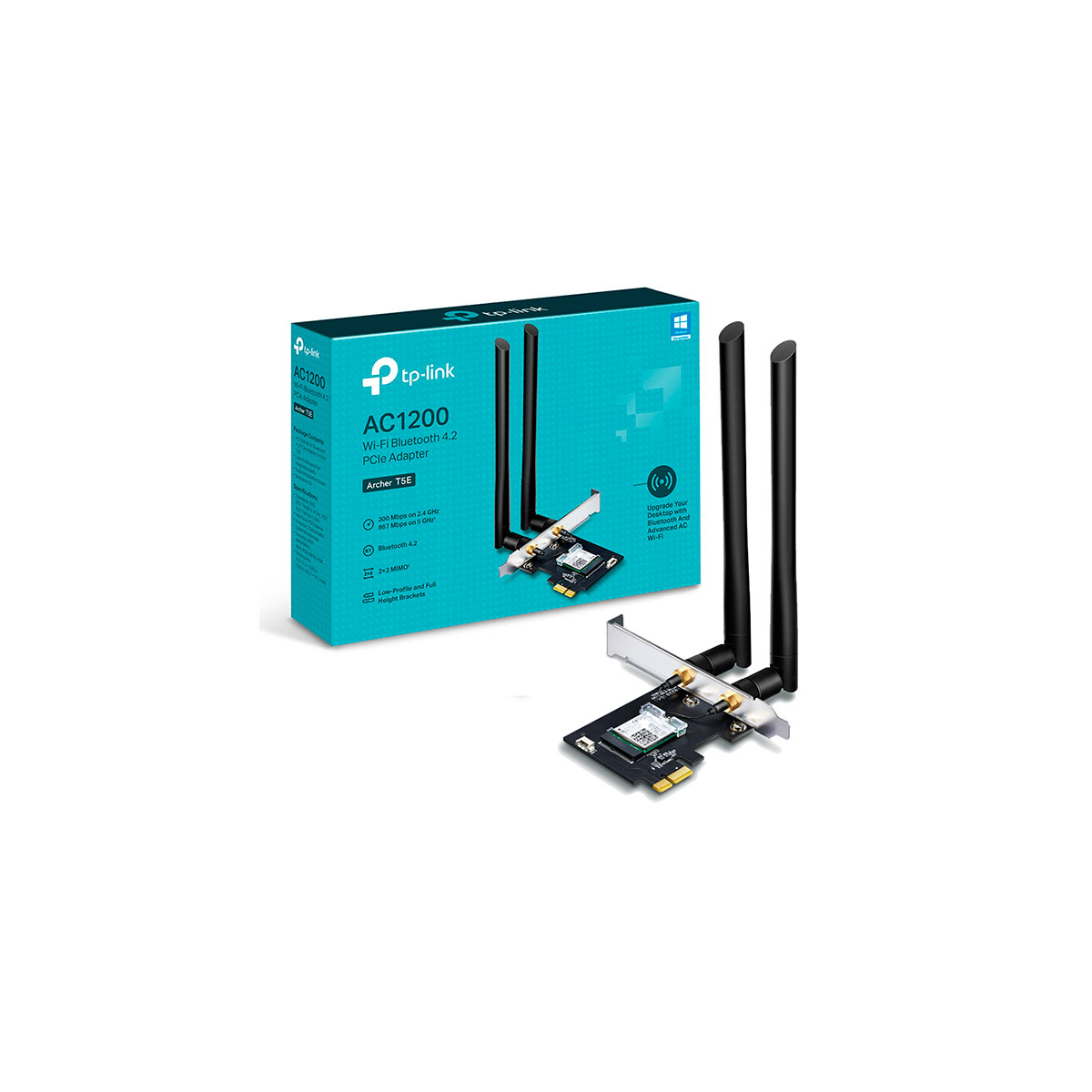 0412678 TP-LINK                                                      | ARCHER T5E P.REDW PCIE 1200MB 2 ANTENA WIFI + BLUETOOTH AC1200                                                                                                                                                                                  