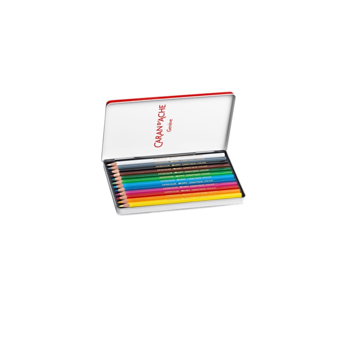 08902507712 CARAN D ACHE                                                 | LAPICES SWISSCOLOR LATA POR 12 COLORES                                                                                                                                                                                                          