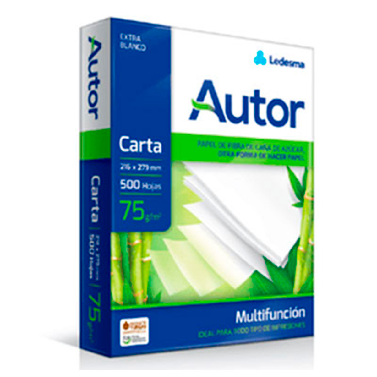 101072 AUTOR                                                        | RESMA CARTA AUTOR 75 GRAMOS 500 HOJAS                                                                                                                                                                                                           