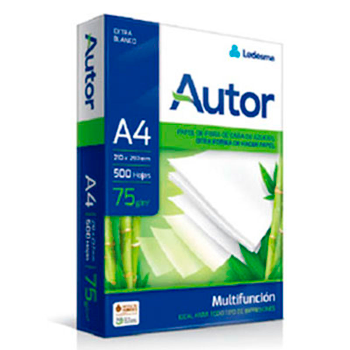 101078 AUTOR                                                        | RESMA A4 AUTOR 75 GRAMOS 500 HOJAS                                                                                                                                                                                                              