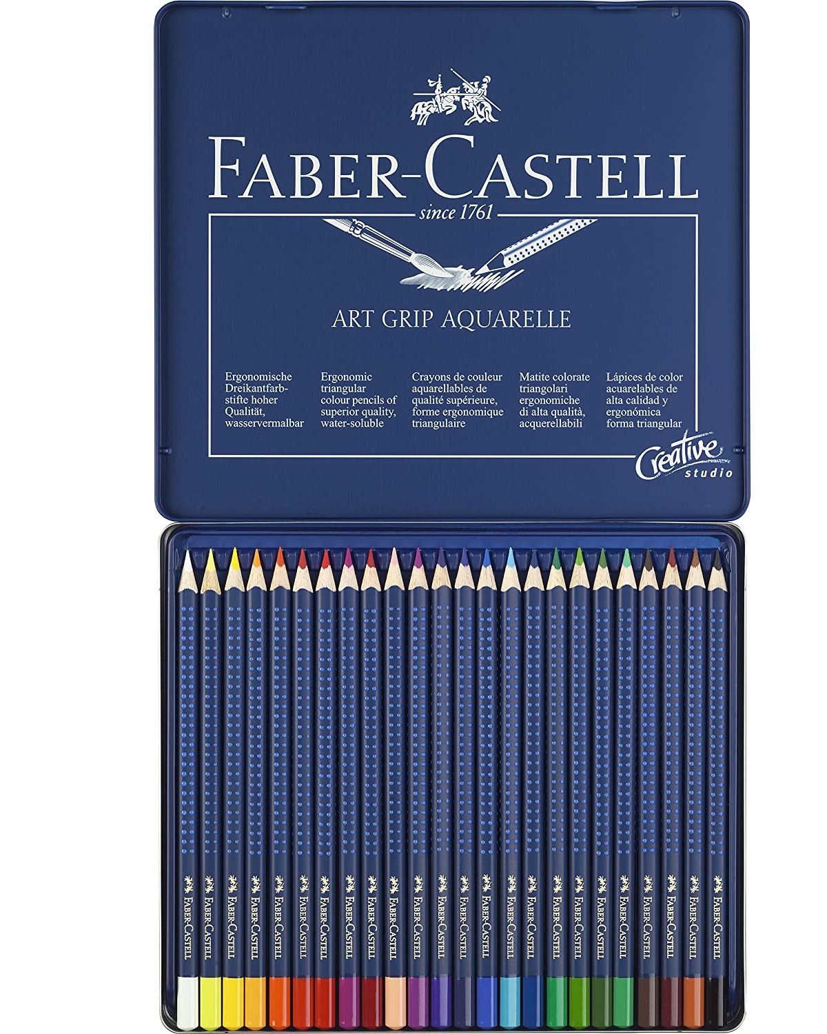 114224 FABER-CASTELL                                                | LAPICES ART GRIP ACUARELABLES POR 24 COLORES                                                                                                                                                                                                    