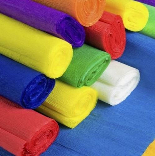 12 INSUCOM                                                      | PAPEL CREEPE 48 CM  X 2 METROS COLORES VARIOS                                                                                                                                                                                                   