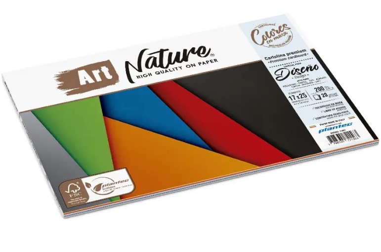 13822 PLANTEC                                                      | BLOCKS ART NATURE CARTULINA COLOR 25 X 35 20 HOJAS 200 GRAMOS                                                                                                                                                                                   