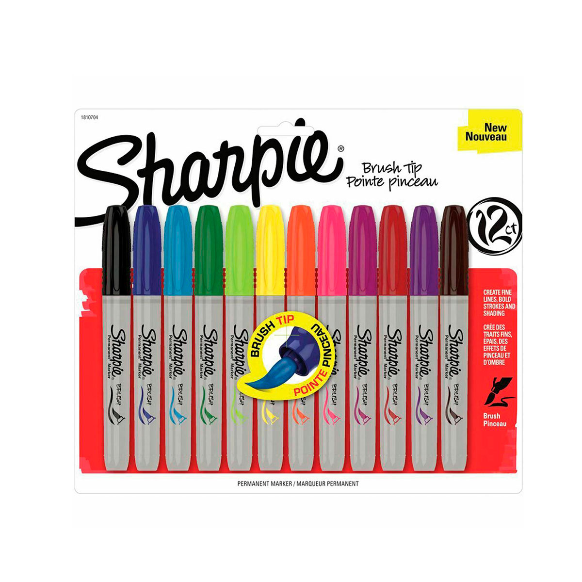 1810704 SHARPIE                                                      | MARCADORES BRUSH PUNTA PINCEL POR 12 COLORES                                                                                                                                                                                                    