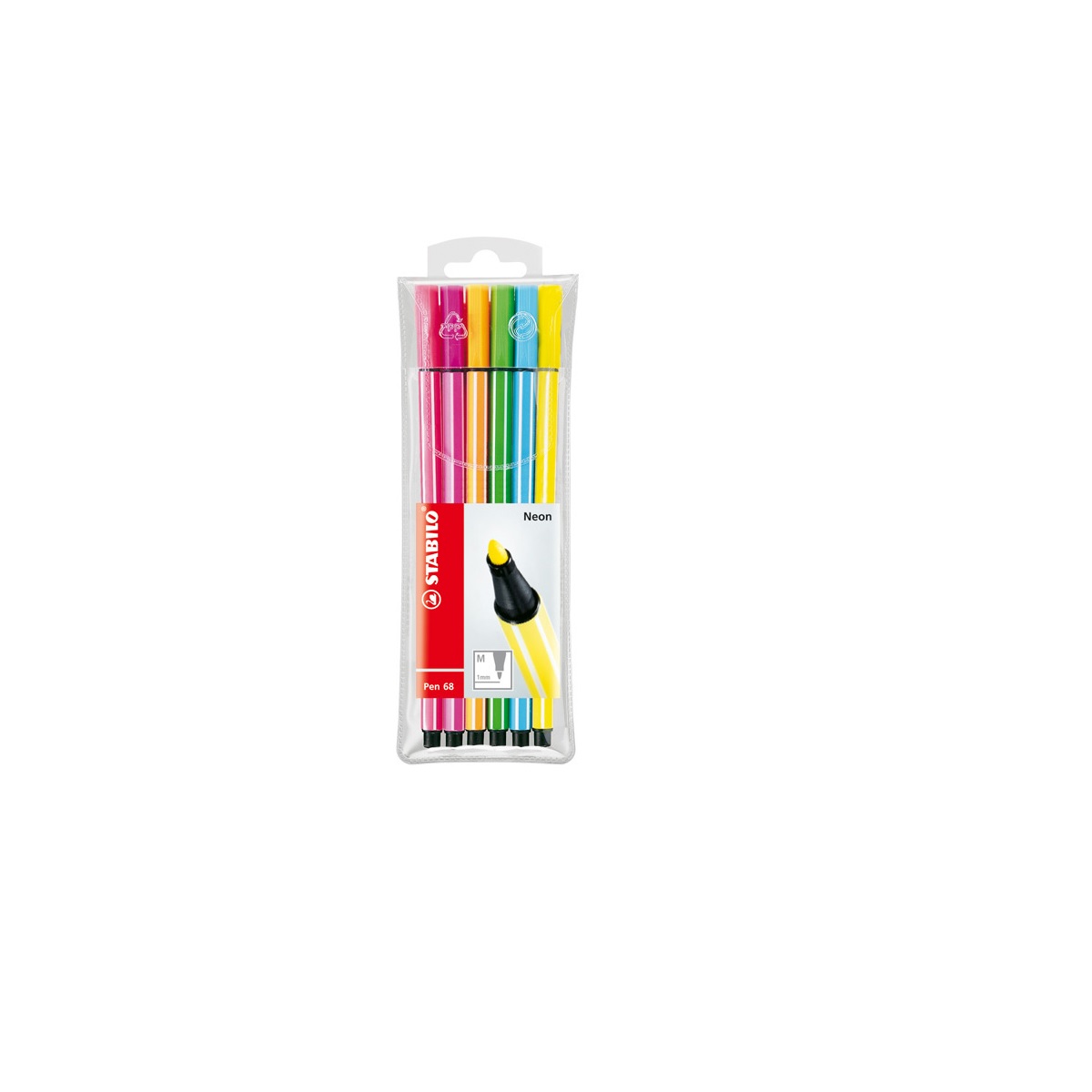 2-254 STABILO                                                      | MARCADOR PEN 68 ESTUCHE POR 6 UNIDADES NEON                                                                                                                                                                                                     