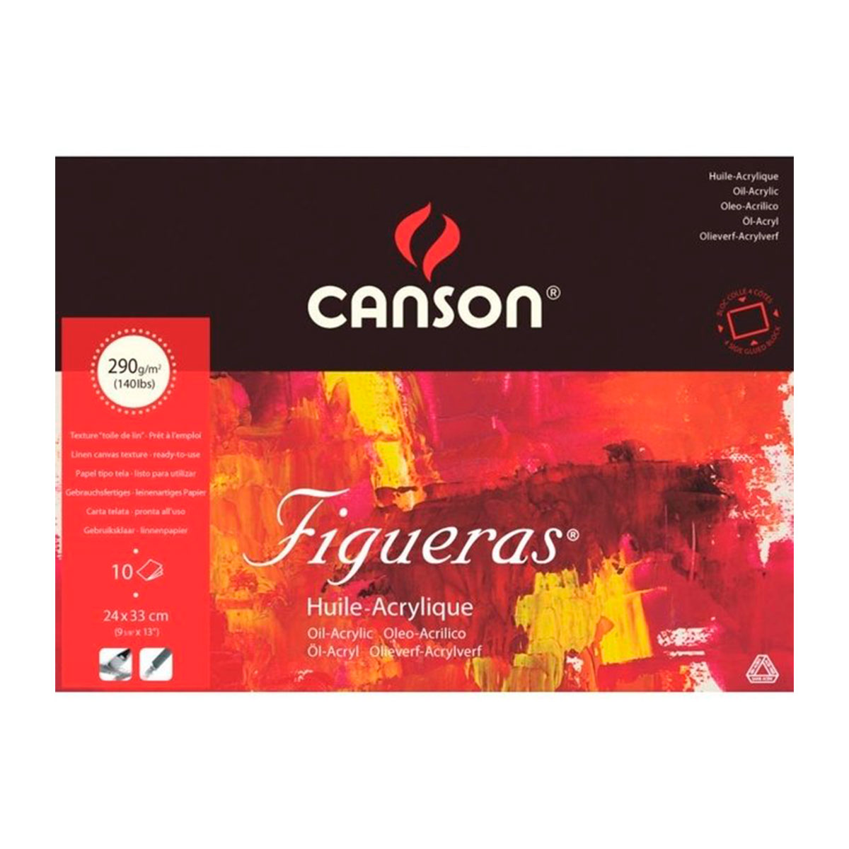 200857226 CANSON                                                       | BLOCK FIGUERAS 24X32CM 10 HOJAS DE 290 GRAMOS                                                                                                                                                                                                   
