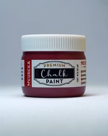 202062-12 EUREKA                                                       | PINTURA PREMIUM CHALK PAINT 100CC ROJO INDIO