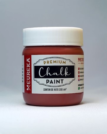 202065-11 EUREKA                                                       | PINTURA PREMIUM CHALK PAINT 200CC ROJO OXIDO