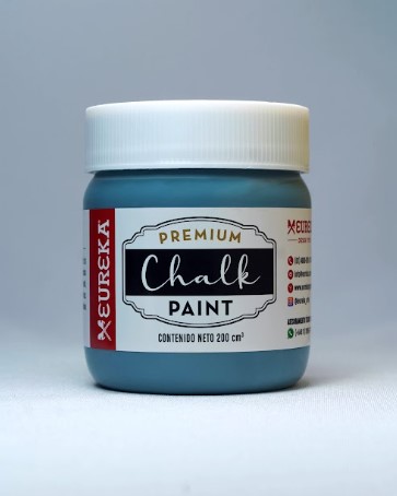 202065-26 EUREKA                                                       | PINTURA PREMIUM CHALK PAINT 200CC AZUL REAL