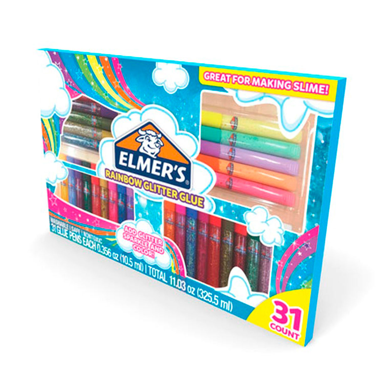 2023371 ELMERS                                                       | KIT ADHESIVO RAINBOND GLITTER GLUE POR 31TUBOS                                                                                                                                                                                                  