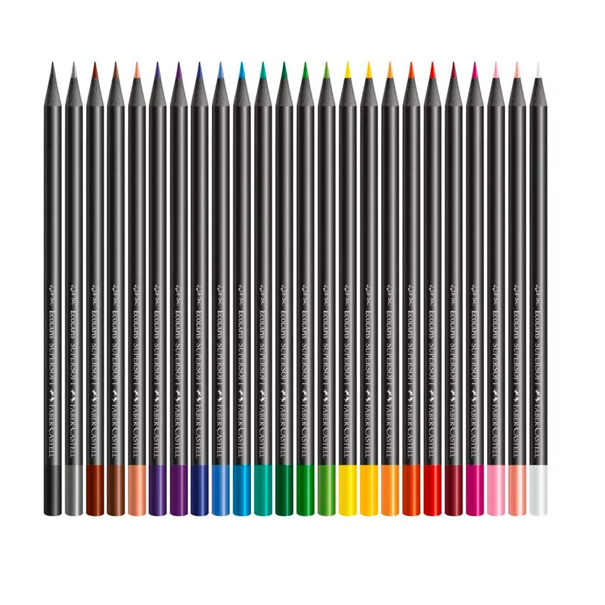 210724 FABER-CASTELL                                                | ECOLAPICES COLOR SUPERSOFT CAJA POR 24 COLORES                                                                                                                                                                                                  