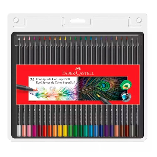 210724 FABER-CASTELL                                                | ECOLAPICES COLOR SUPERSOFT CAJA POR 24 COLORES                                                                                                                                                                                                  