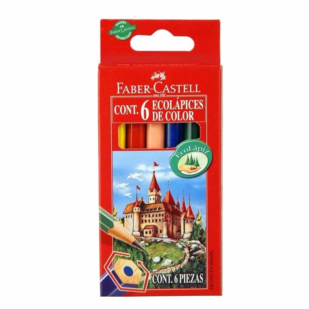 212006 FABER-CASTELL                                                | LAPICES CORTOS POR 6 UNIDADES                                                                                                                                                                                                                   