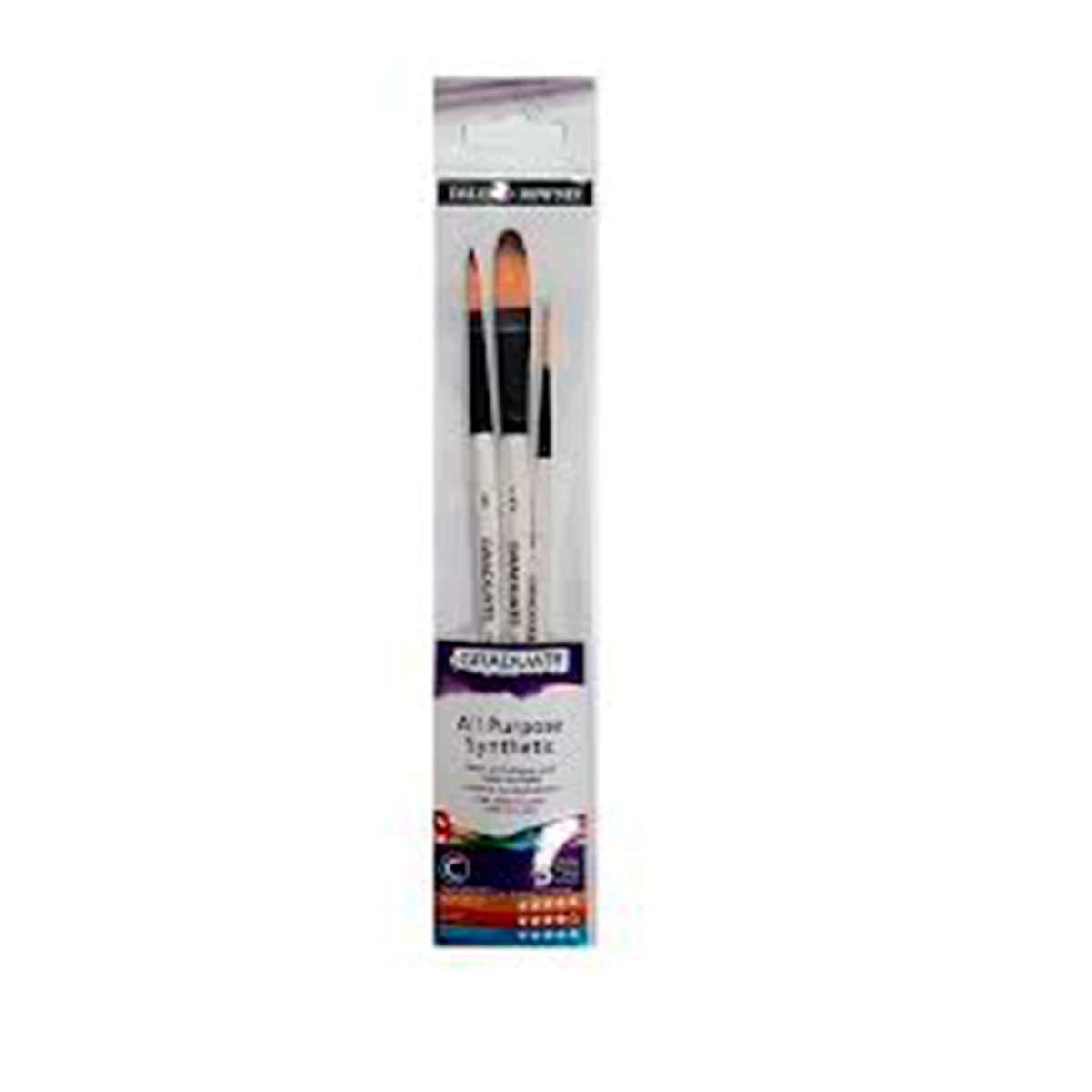 212530009 DALER ROWNEY                                                 | PINCELES GRADUATE SET MC 3 UNIDADES P/ACUARELA SINTETICO                                                                                                                                                                                        