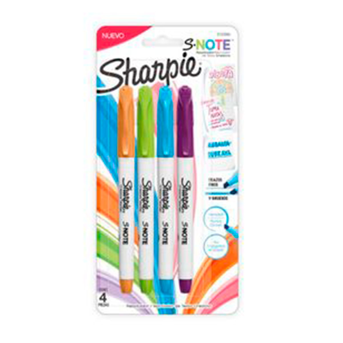 2132980 SHARPIE                                                      | RESALATADOR SNOTE 4 COLORES SURTIDOS                                                                                                                                                                                                            