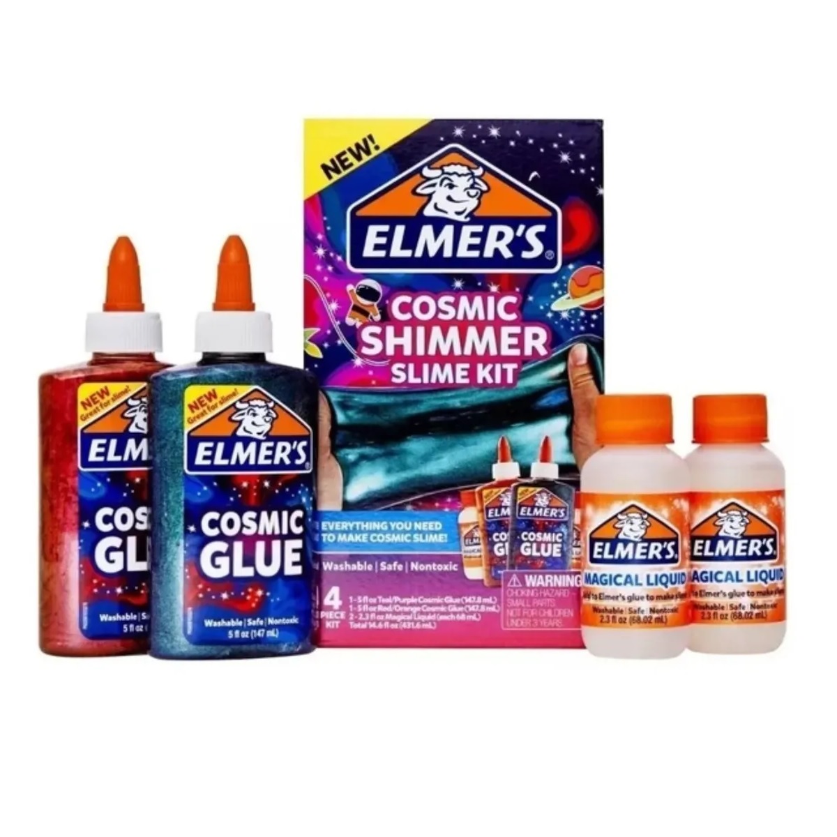 2149060 ELMERS                                                       | KIT SLIME BRILLO COSMICO 4 PIEZAS 236ML                                                                                                                                                                                                         