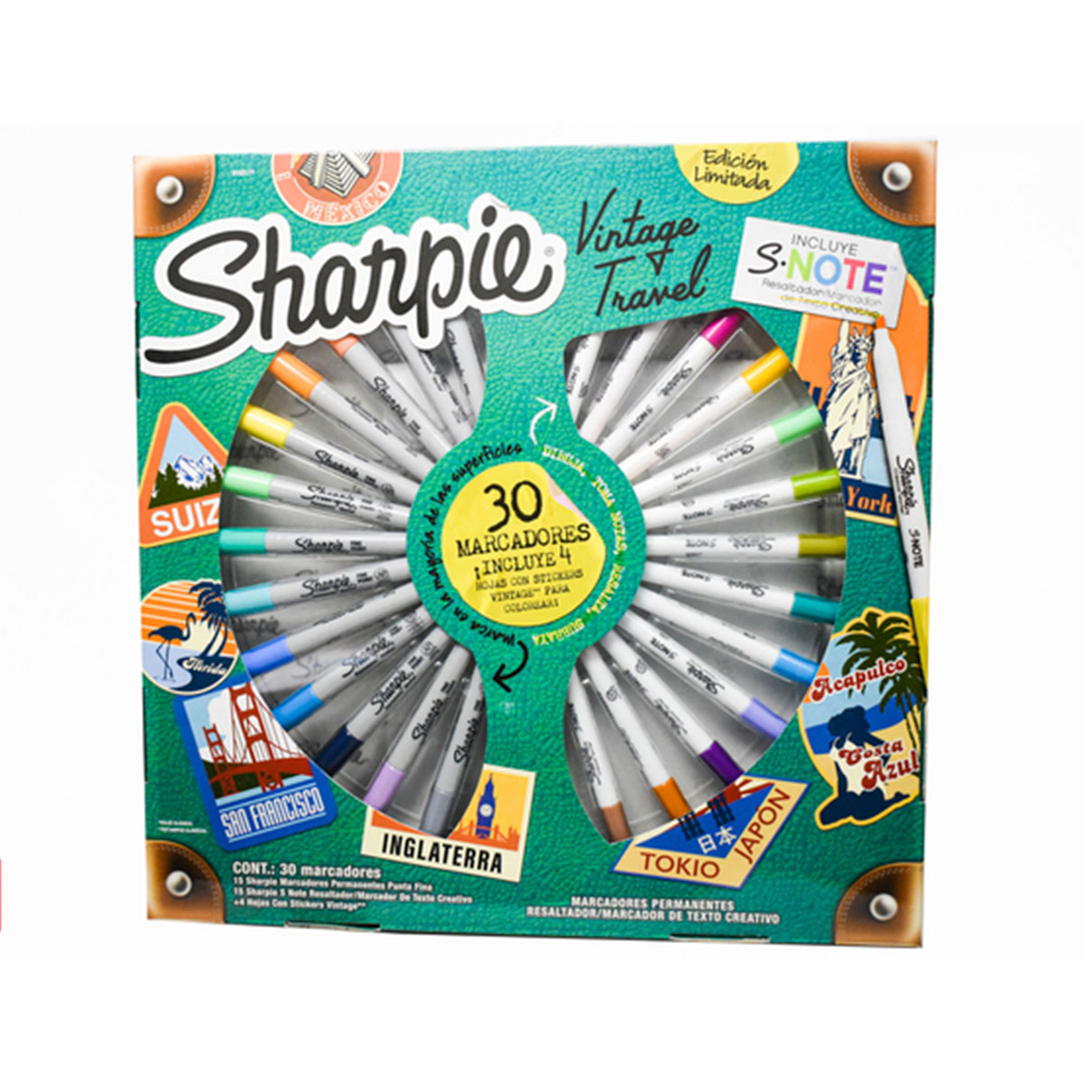 2152177 SHARPIE                                                      | MARCADORES RULETA POR 30 UNIDADES VINTAGE                                                                                                                                                                                                       