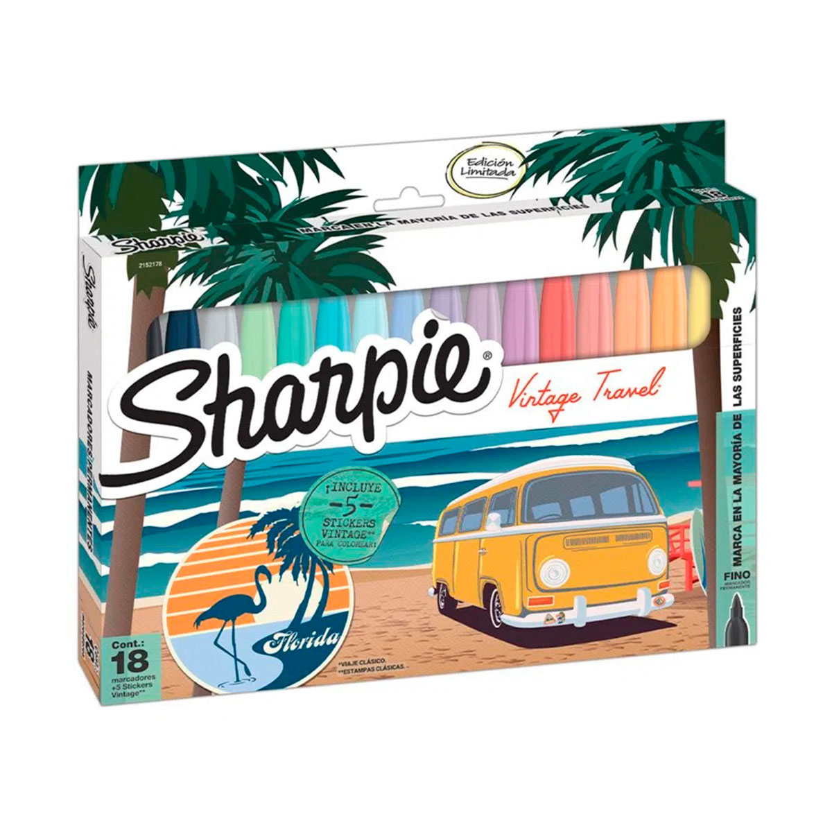 2152178 SHARPIE                                                      | MARCADOR VINTAGE POR 18 UNIDADES                                                                                                                                                                                                                