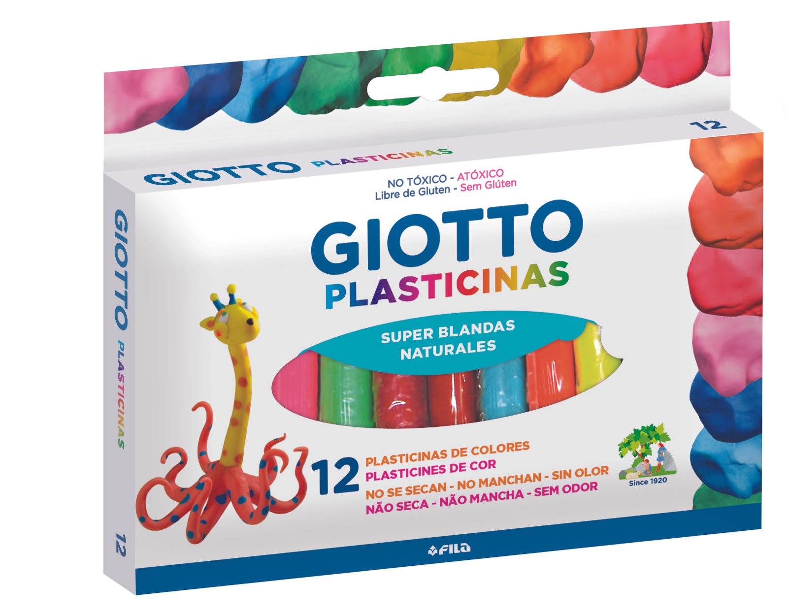 300005ES GIOTTO                                                       | PLASTICINAS NATURAL 12 COLORES                                                                                                                                                                                                                  