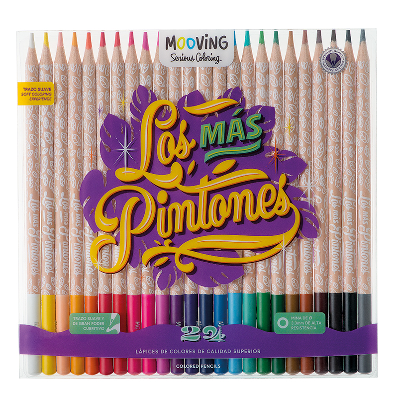 3011024 MOOVING                                                      | LAPICES DE COLORES POR 24 UNIDADES (LOS MAS PINTORES)                                                                                                                                                                                           