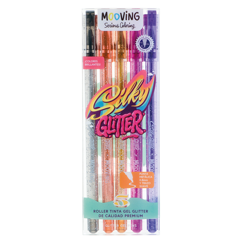 3071605 MOOVING                                                      | ROLLER TINTA GEL GLITTER POR 5 UNIDADES                                                                                                                                                                                                         