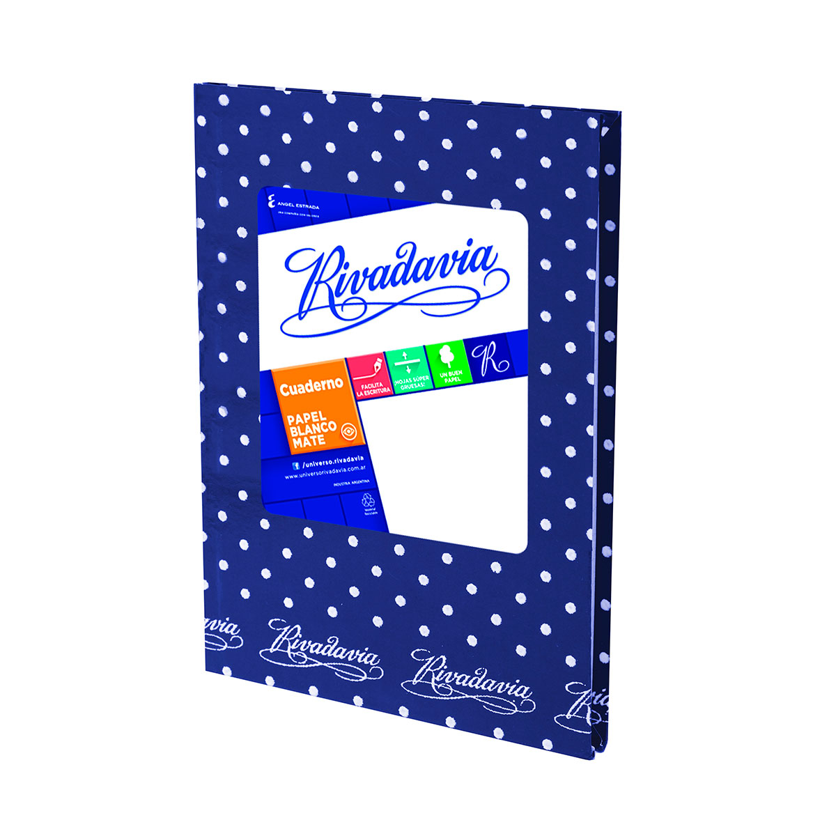 369011 RIVADAVIA                                                    | CUADERNO ABC LUNARES 50 HOJAS RAYADAS AZUL                                                                                                                                                                                                      