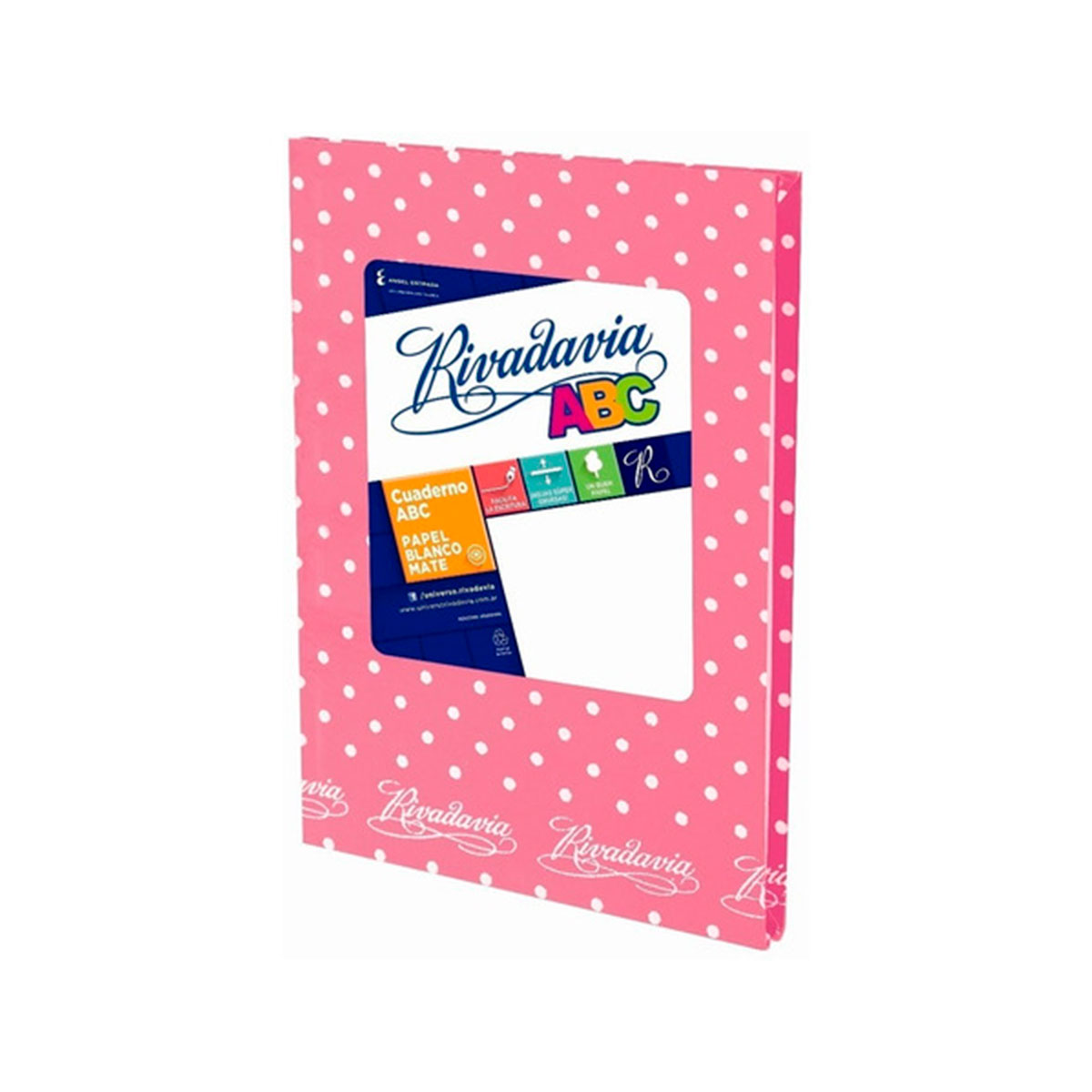 369061 RIVADAVIA                                                    | CUADERNO ABC LUNARES 50 HOJAS RAYADAS ROSA                                                                                                                                                                                                      