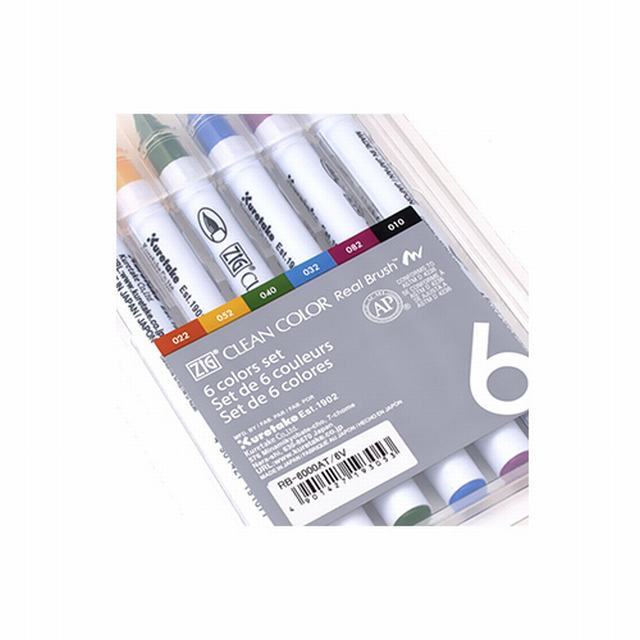 418010 KURETAKE                                                     | CLEAN COLOR BRUSH SET 6 UNIDADES                                                                                                                                                                                                                