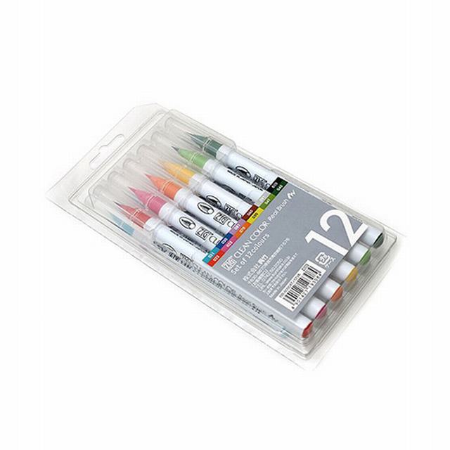 418012 KURETAKE                                                     | CLEAN COLOR BRUSH SET 12 UNIDADES                                                                                                                                                                                                               