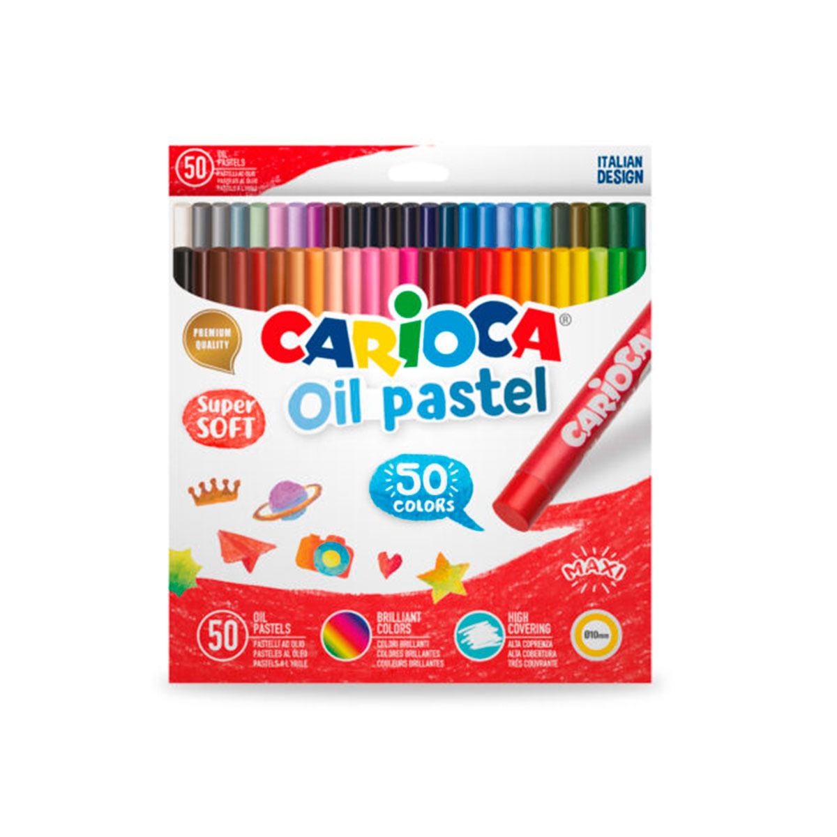 43286 CARIOCA                                                      | CRAYONES AL OLEO CAJA POR 50 UNIDADES                                                                                                                                                                                                           