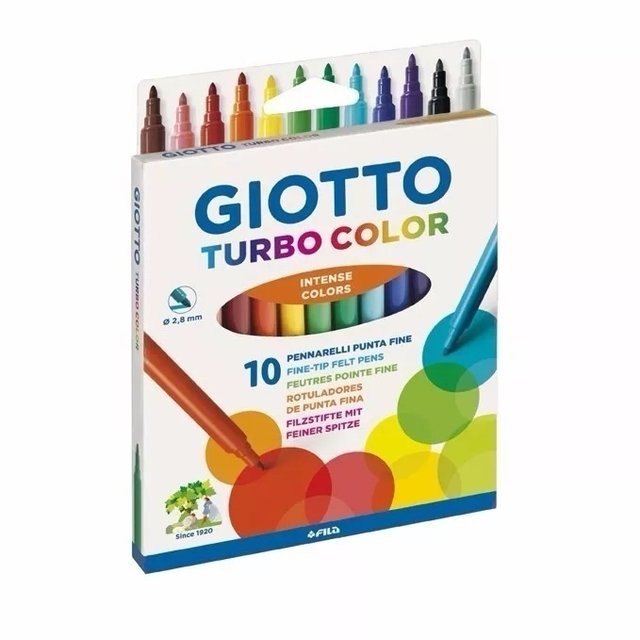 454000ES GIOTTO                                                       | MARCADOR TURBO MAXI POR 10 COLORES                                                                                                                                                                                                              