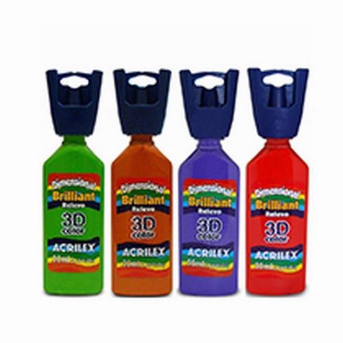 4840-507 ACRILEX                                                      | PINTURA TELA DIMENSIONAL BRILLANTE 35 ML ROJO FUEGO                                                                                                                                                                                                       