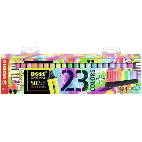 5063 STABILO                                                      | RESALTADORES BOSS Y BOSS PASTEL DESKSET POR 23 COLORES SURTIDOS                                                                                                                                                                                 