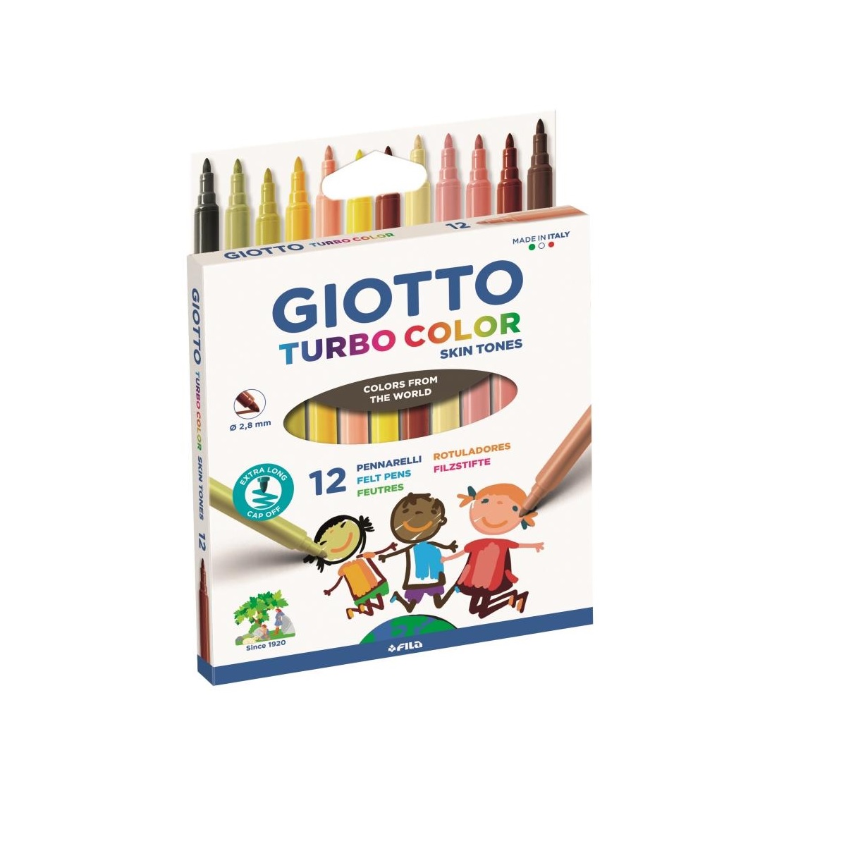 526900 GIOTTO                                                       | MARCADOR TURBO COLOR SKIN STONES 12 COLORES                                                                                                                                                                                                     