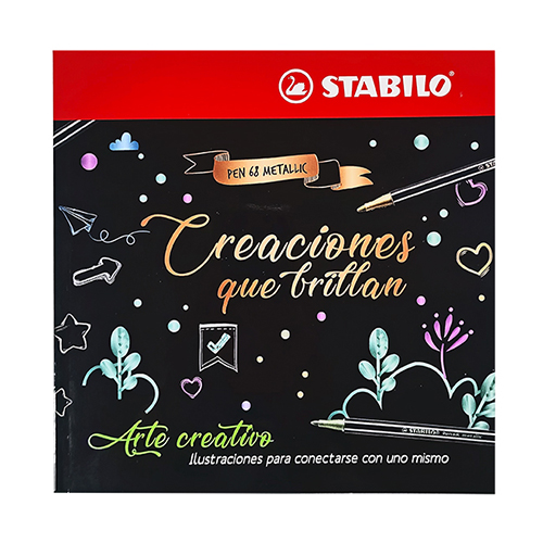 5355 STABILO                                                      | LIBRO ARTE CREACIONES QUE BRILLAN METALLIC                                                                                                                                                                                                      