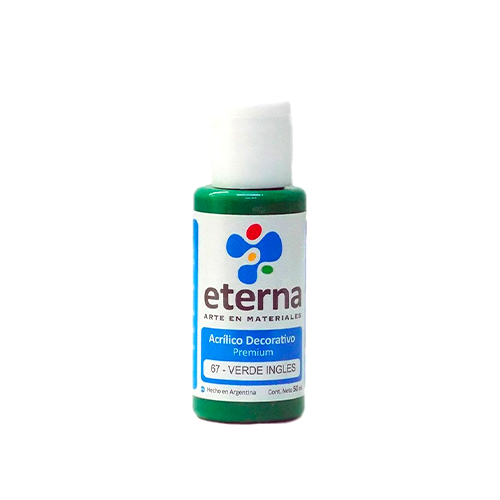 54087-67 ETERNA                                                       | ACRILICO DECORATIVO POR 50 ML VERDE INGLES                                                                                                                                                                                                      