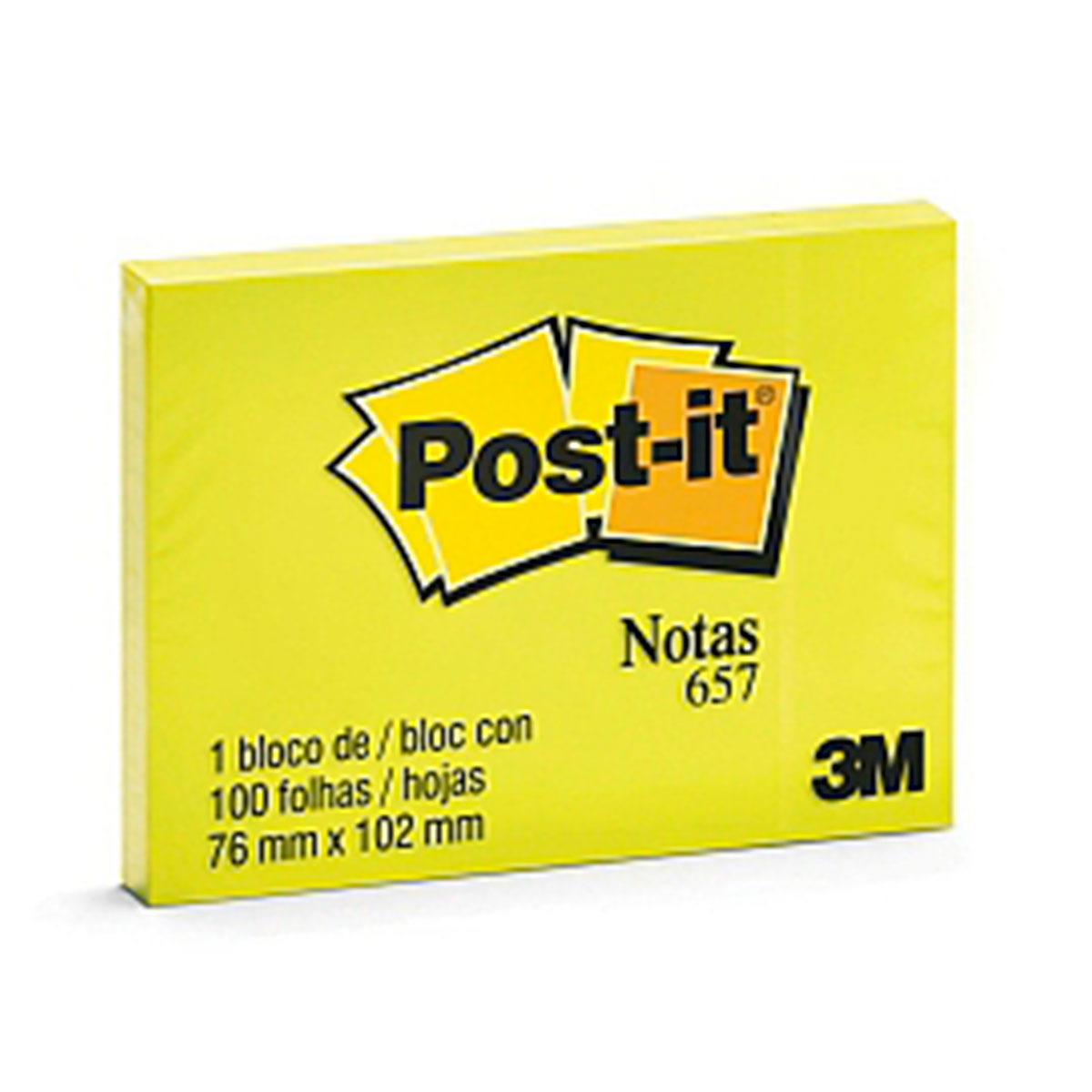 70005098069 POST-IT                                                      | NOTAS ADHESIVAS 657 76 MM X 102 MM 100 HOJAS                                                                                                                                                                                                    