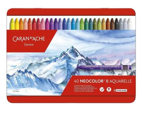 7500.340 CARAN D ACHE                                                 | CRAYONES NEOCOLOR II LATA POR 40 UNIDADES                                                                                                                                                                                                       