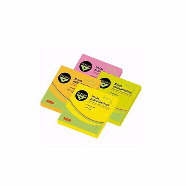 757580-FAM PIZZINI                                                      | NOTAS ADHESIVAS 75 X 75 MM 80 HOJAS AMARILLAS FLUO                                                                                                                                                                                              