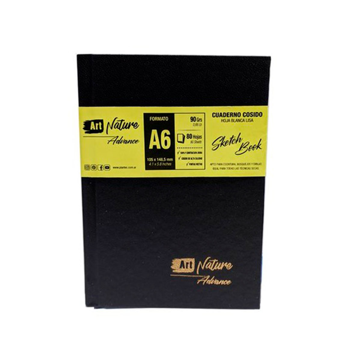 88101 PLANTEC                                                      | CUADERNO ART NATURE SKETCH BOOK (LISO) A6 X 80 HOJAS                                                                                                                                                                                            