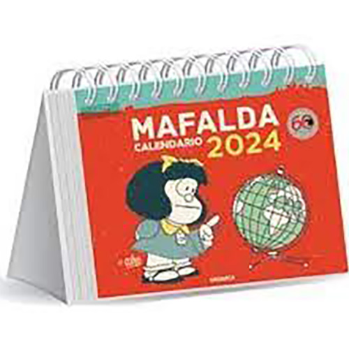 9789878935683 GRANICA                                                      | CALENDARIO 2024 MAFALDA DE ESCRITORIO ROJO                                                                                                                                                                                                      