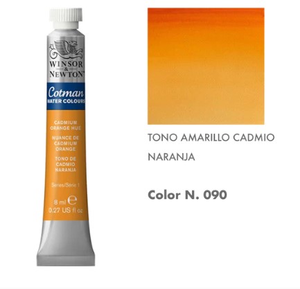 99888-1090 WINSOR & NEWTON                                              | ACUARELAS COTMAN 8 ML NARANJA CADMIO                                                                                                                                                                                                                      