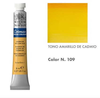 99888-1109 WINSOR & NEWTON                                              | ACUARELAS COTMAN 8 ML AMARILLO CADMIO                                                                                                                                                                                                                     