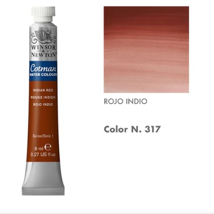 99888-1317 WINSOR & NEWTON                                              | ACUARELAS COTMAN 8 ML ROJO INDIO                                                                                                                                                                                                                          