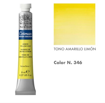 99888-1346 WINSOR & NEWTON                                              | ACUARELAS COTMAN 8 ML AMARILLO LIMON                                                                                                                                                                                                                      