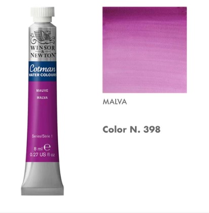 99888-1398 WINSOR & NEWTON                                              | ACUARELAS COTMAN 8 ML MALVA                                                                                                                                                                                                                               